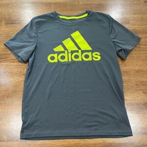 Adidas Boys Grey Athletic Shirt